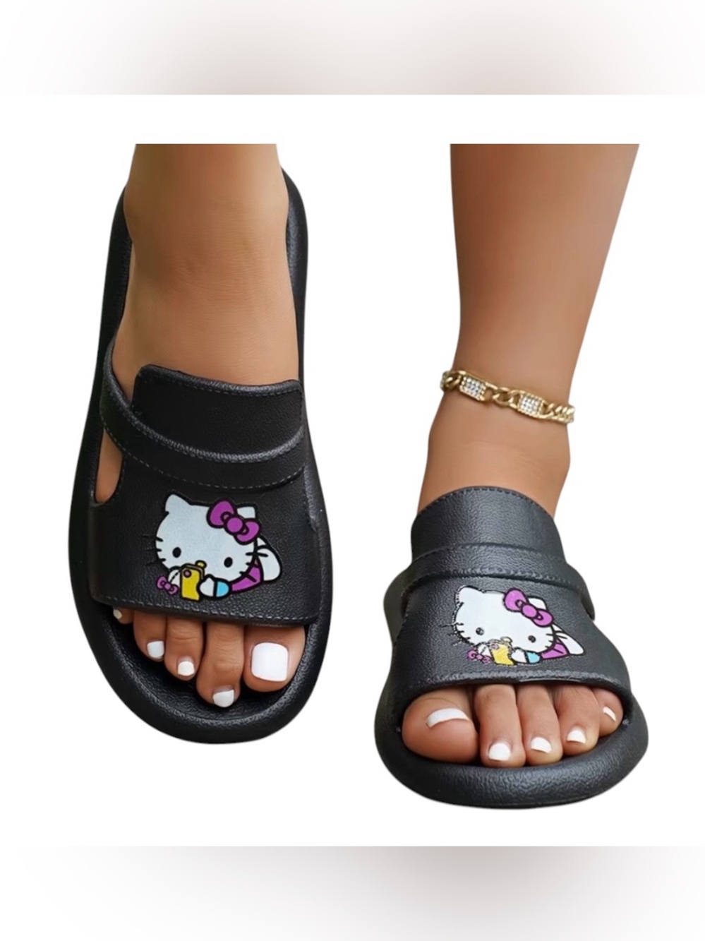 🆕 Hello Kitty black sandals